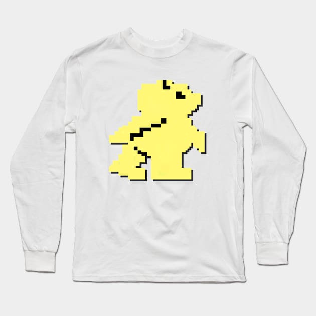 Bear Bovver - Pixel Art (Commodore 64) Long Sleeve T-Shirt by RetroTrader